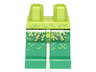 Hips and Green Legs with Swamp Plants and Scales Pattern