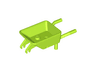 Minifigure, Utensil Wheelbarrow Frame