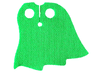 Minifigure Cape Cloth, Asymmetrical, 4 Points, Rounded - Spongy Stretchable Fabric