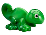Chameleon, Mini Doll Style with Marbled Green and Printed Black, Reddish Brown and White Eyes Pattern (Disney Pascal)