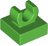 Tile, Modified 1 x 1 with Open O Clip