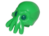 Minifigure, Head, Modified Alien with 4 Mouth Tentacles with Dark Blue Eyes Pattern