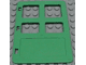 Duplo Door / Window Pane 1 x 4 x 4 with Four Panes Different Sizes