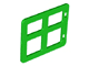 Duplo Door / Window Pane 1 x 4 x 3 with 4 Different Size Panes Square Corners