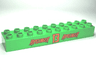 Duplo, Brick 2 x 10 with 'RIPSLINGER 13 RIPSLINGER' Pattern