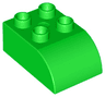 Duplo, Brick 2 x 3 Slope Curved