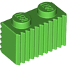 Brick, Modified 1 x 2 with Grille / Fluted Profile