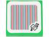 Tile 2 x 2 with Super Mario Scanner Code Doorbell Pattern (Sticker) - Set 72041