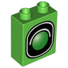 Duplo, Brick 1 x 2 x 2 with Traffic Signal Single Pattern
