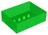 Duplo Trailer Bed with 2 x 4 Studs and 4 Sides