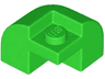 Slope, Curved 2 x 2 x 1 1/3 Corner Round with Recessed Stud