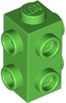 Brick, Modified 1 x 1 x 1 2/3 with Studs on 3 Sides