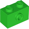 Brick, Modified 1 x 2 with Stud on Side with Bottom Stud Holder
