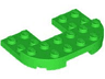 Plate, Round 4 x 6 x 2/3, Raised 2 x 6 and 2 x 2 Cutout
