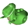 Dinosaur Body 'Rex', Rubber Front Feet with Dark Tan Stomach and Eyebrows Pattern