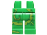 Hips and Legs with Plant Vines with Thorns and Green and Lime Leaves on Front and Sides Pattern