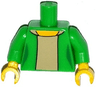 Torso Simpsons Female Jacket over Tan Shirt Pattern / Bright Green Arms / Yellow Hands