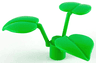 Plant Stem with Stud and 3 Large Leaves