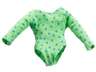 Scala, Clothes Female Leotard with Long Sleeves with Blue Dots Pattern (Youth)