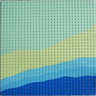 Baseplate 32 x 32 with Beach Pattern