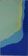 Baseplate 16 x 32 with Beach Pattern