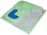 Baseplate, Raised 32 x 32 Three Level with Stone Ramp and Blue Pool Pattern