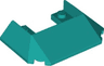 Wedge 6 x 4 Cutout (Train Roof) with 5 Large Bottom Tubes
