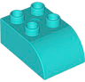 Duplo, Brick 2 x 3 Slope Curved