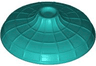 Minifigure, Headgear Hat, Conical Asian with Raised Center