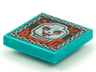 Tile 2 x 2 with BeatBit Album Cover - Skull with Red Eyes and Tongue Pattern