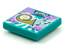 Tile 2 x 2 with BeatBit Album Cover - Gold French Horn Pattern
