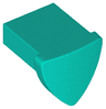 Tile, Modified 1 x 1 with Tooth / Ear Vertical, Triangular