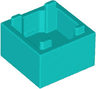 Container, Box 2 x 2 x 1 - Top Opening with Flat Inner Bottom
