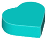Tile, Round 1 x 1 Heart