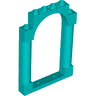 Door, Frame 1 x 6 x 7 Arched with Notches and Rounded Pillars