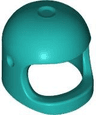 Minifigure, Headgear Helmet Space / Town with Thick Chin Strap - with Visor Dimples (Reissue with Top Dimple)