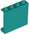 Panel 1 x 4 x 3 with Side Supports - Hollow Studs