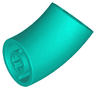 Brick, Round 2 x 2 D. 45 degrees Elbow (25.5mm Standing Height)