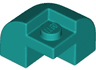 Slope, Curved 2 x 2 x 1 1/3 Corner Round with Recessed Stud