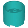 Brick, Round 3 x 3 x 2 with Recessed Center and Axle Hole