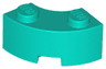 Brick, Round Corner 2 x 2 Macaroni with Stud Notch and Reinforced Underside