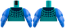 Torso Dark Blue Collar and Plumage Pattern / Blue Bird Wings