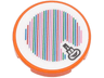 Tile, Round 2 x 2 with Bottom Stud Holder with Super Mario Scanner Code Lemmy Pattern (Sticker) - Sets 71403 / 72036