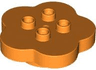 Duplo, Brick Round 4 x 4 Flat Top Scalloped with 2 x 2 Studs