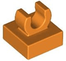 Tile, Modified 1 x 1 with Open O Clip