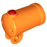 Duplo Cannon Shooting with Axle Hole, Red Firing Button and Locking Ring