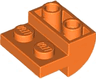 Slope, Curved 2 x 2 Inverted with 2 Recessed Studs