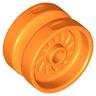 Wheel 18mm D. x 12mm with Axle Hole and Stud, Solid Brake Rotor Lines