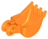 Duplo Digger Bucket, Small with Locking Ring - 4 teeth