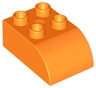 Duplo, Brick 2 x 3 Slope Curved